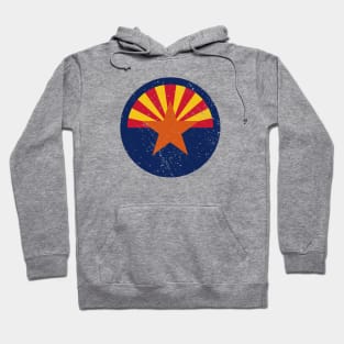 Retro Arizona State Flag // Vintage Arizona Grunge Emblem Hoodie
